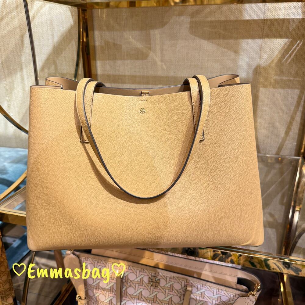 Tory Burch Blake Tote 177332 Warm Biscuit / Warm Biscuit $395 Pebbled leather